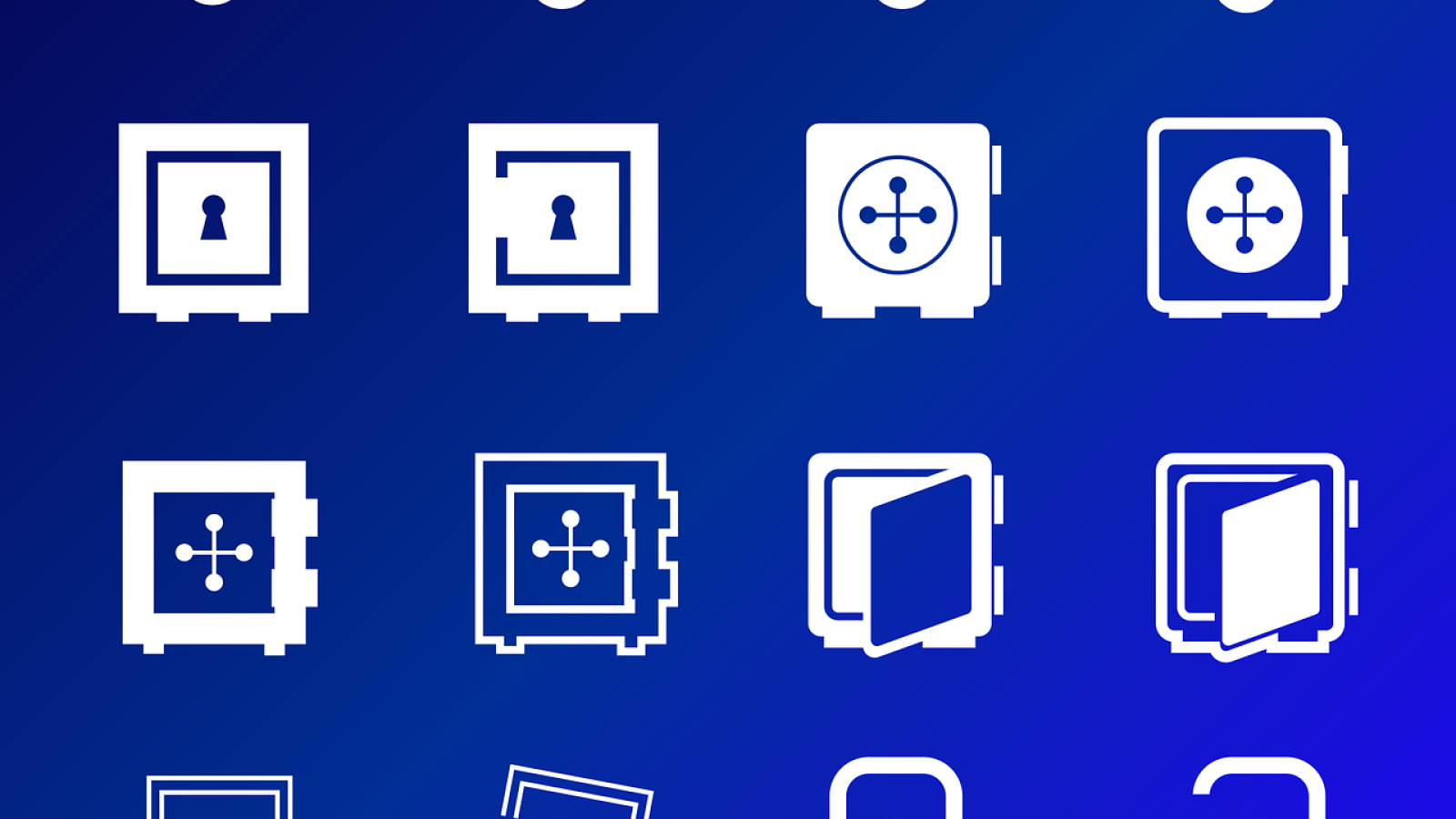 Free safe nature lock vector