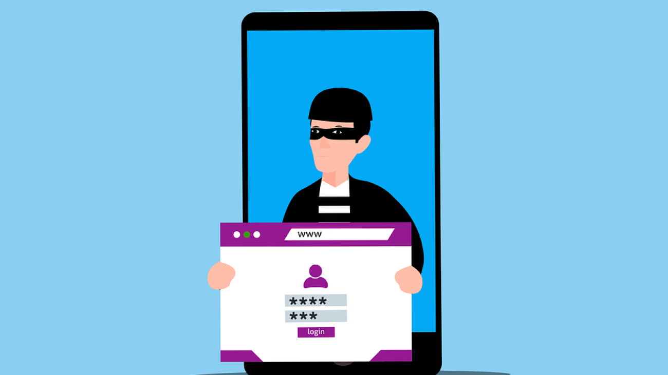 Free phishing scam website vector