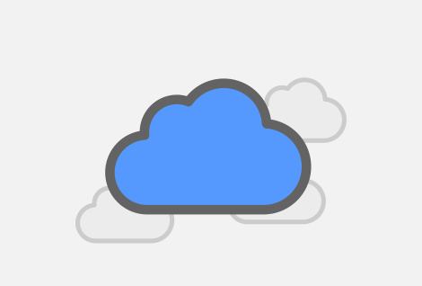 Free cloud storage icon vector