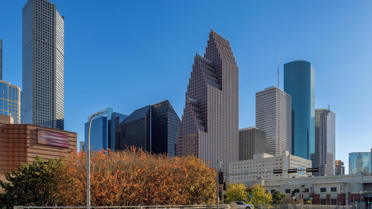 Houston TX skyline representing local IT support services
