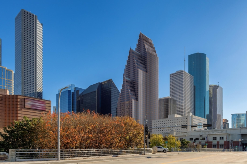 Houston TX skyline representing local IT support services