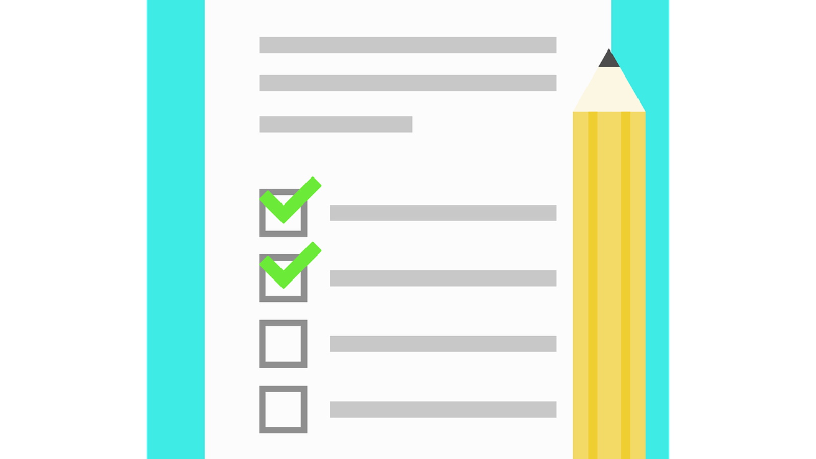 Free list notes icon illustration