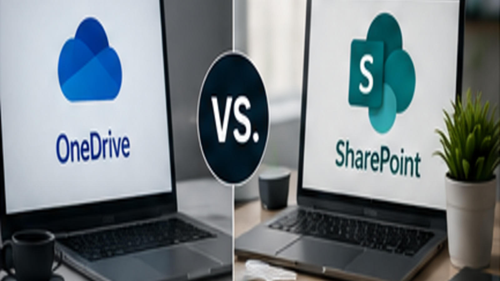 OneDrive versus SharePoint file storage comparison for Houston businesses using Microsoft 365
